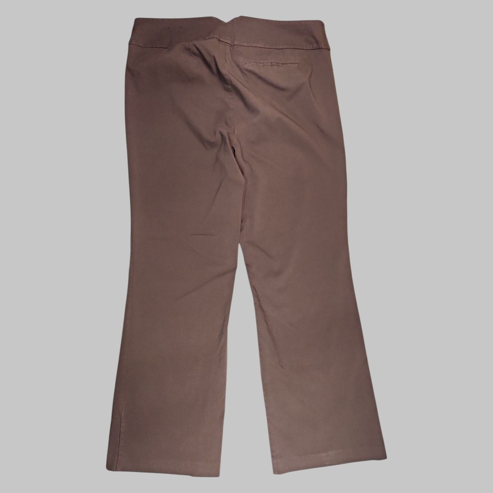 Lane Bryant Right Fit Size 3 Pants Women's 22 24 Brown Dress Trouser Stretch - Picture 2 of 7